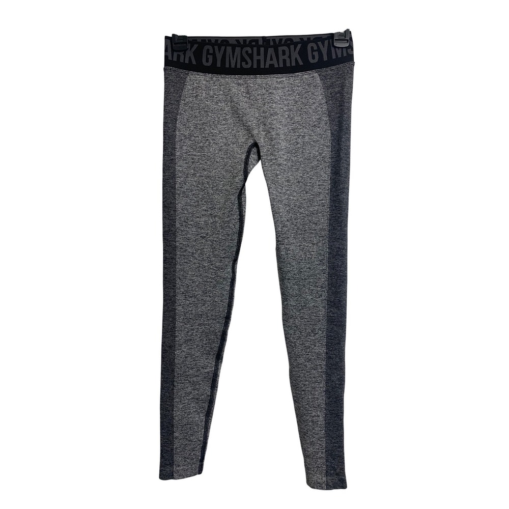Gymshark Flex‎ High Waisted Seamless Leggings Grey Black Marl Small